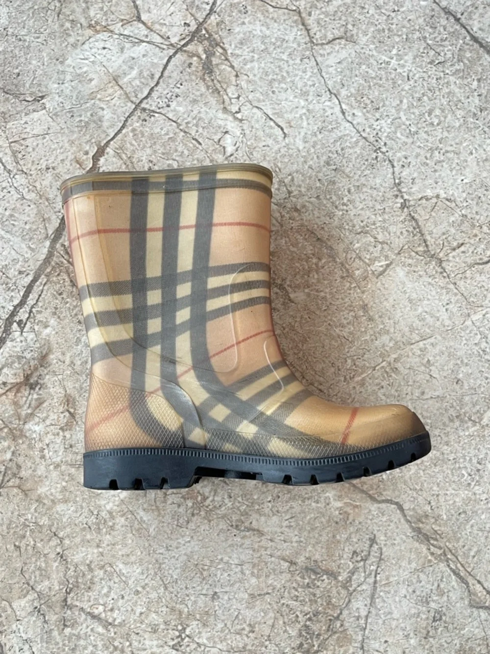 Burberry Classic Nova Check Rubber Rain Boots